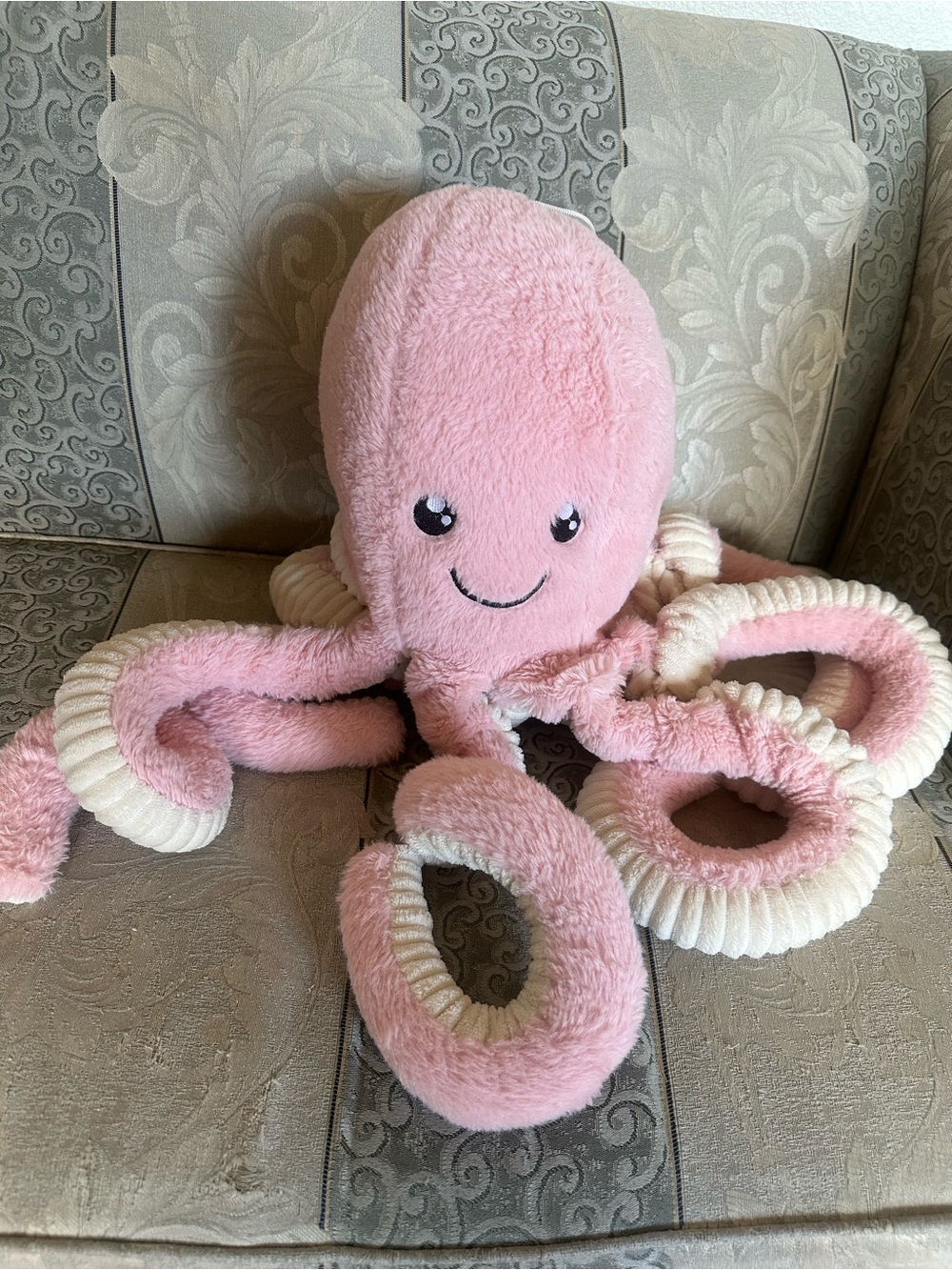 Plush Pink Octopus Soft Toy for Kids - Adorable Cuddly Sea Friend